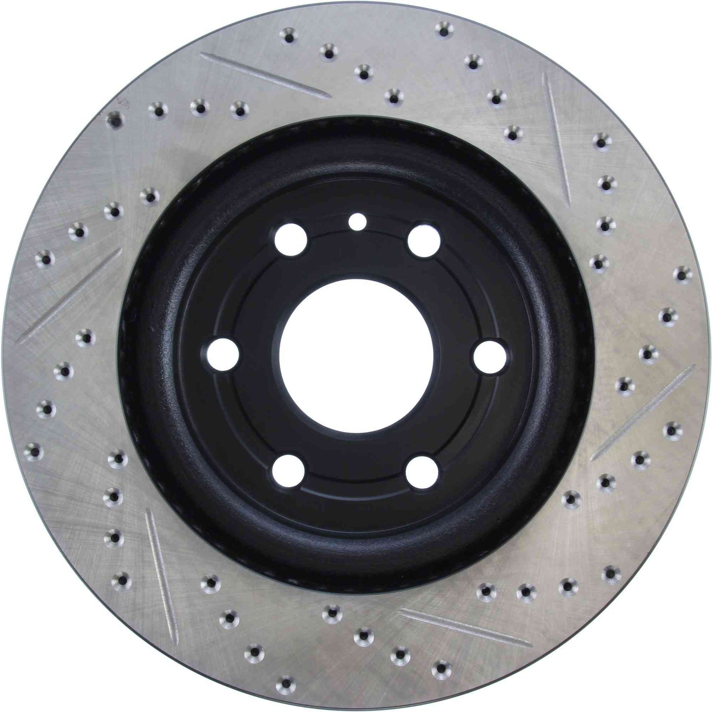StopTech Sport Drilled/Slotted Brake Rotor; Front Right