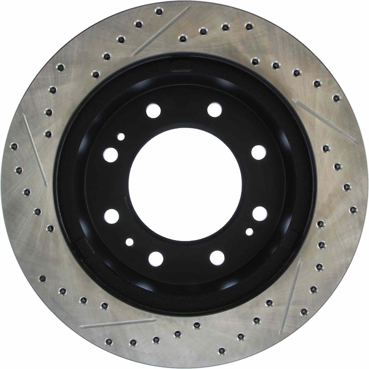StopTech Sport Drilled/Slotted Brake Rotor; Front Left