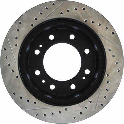 StopTech Sport Drilled/Slotted Brake Rotor; Front Left