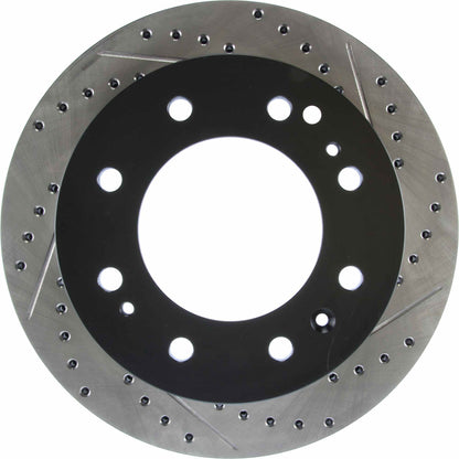StopTech Sport Drilled/Slotted Brake Rotor; Front Left