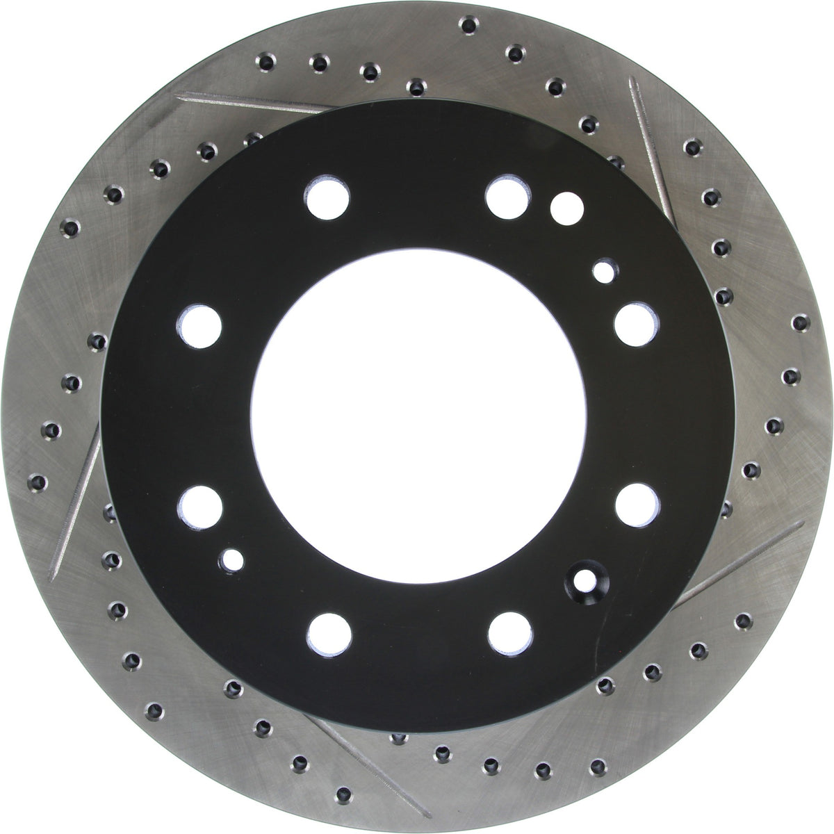 StopTech Sport Drilled/Slotted Brake Rotor; Front Left