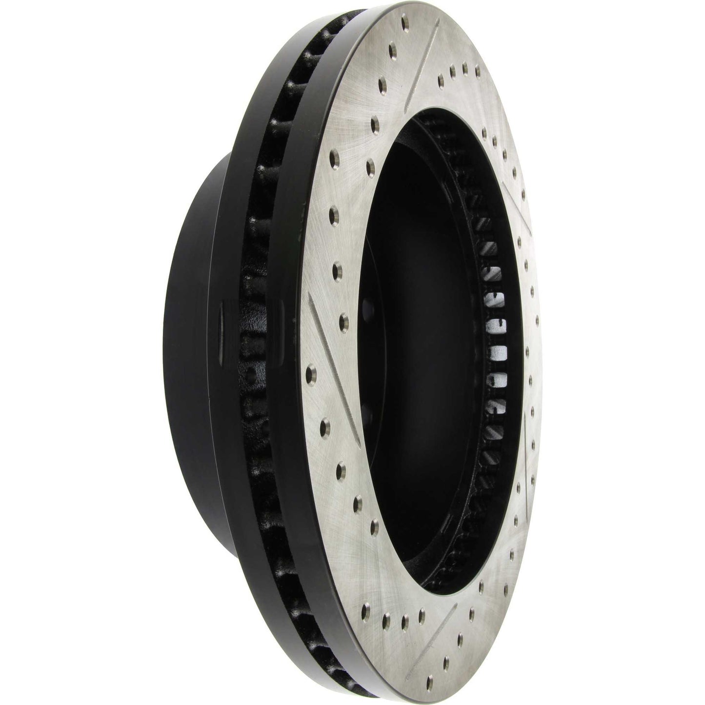StopTech Sport Drilled/Slotted Brake Rotor; Front Left