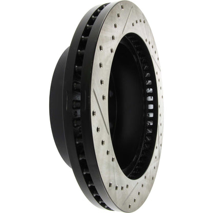 StopTech Sport Drilled/Slotted Brake Rotor; Front Left