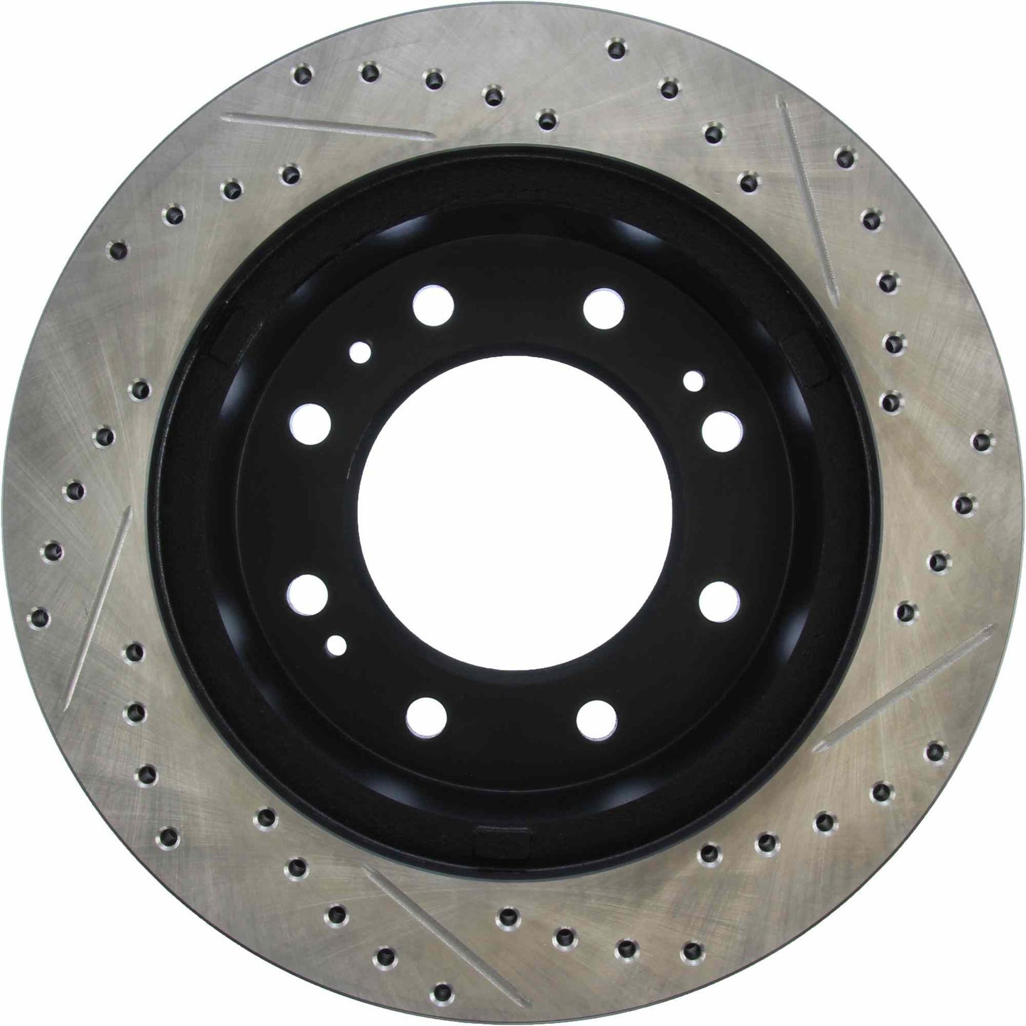 StopTech Sport Drilled/Slotted Brake Rotor; Front Right