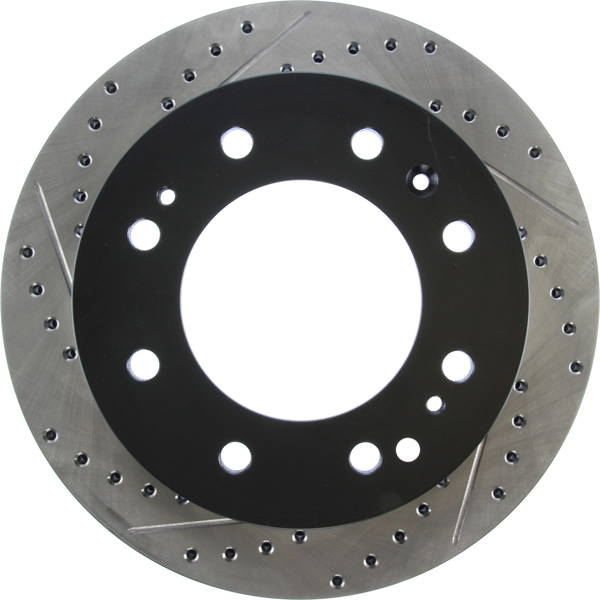StopTech Sport Drilled/Slotted Brake Rotor; Front Right
