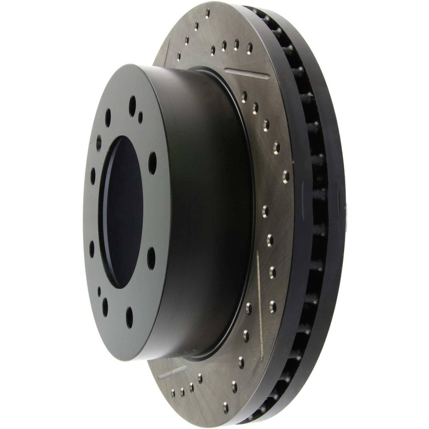 StopTech Sport Drilled/Slotted Brake Rotor; Front Right