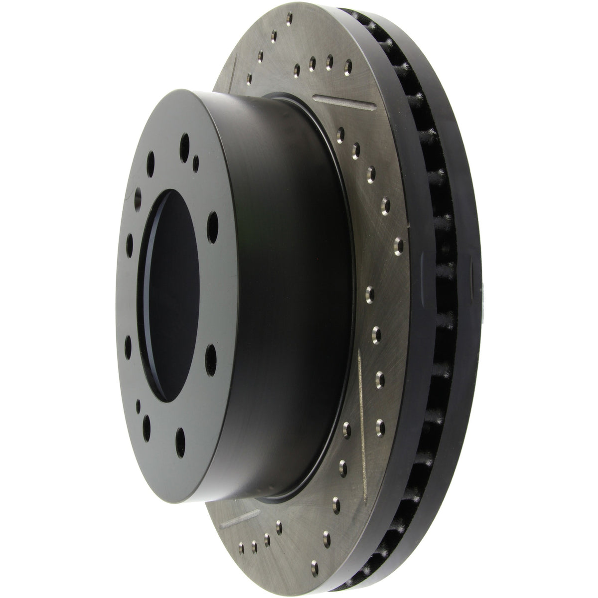 StopTech Sport Drilled/Slotted Brake Rotor; Front Right