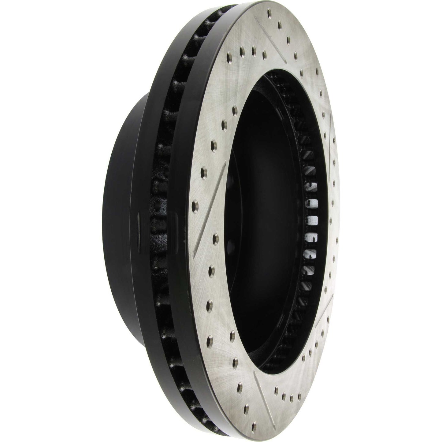 StopTech Sport Drilled/Slotted Brake Rotor; Front Right