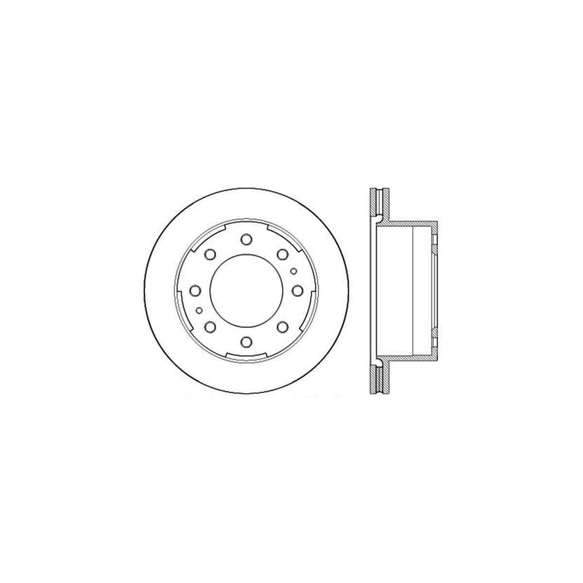 StopTech Sport Drilled/Slotted Brake Rotor; Rear Left