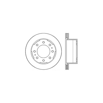 StopTech Sport Drilled/Slotted Brake Rotor; Rear Left