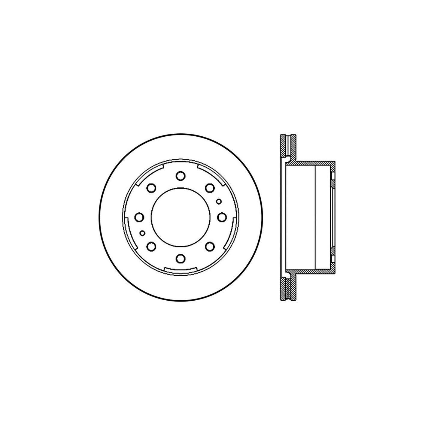 StopTech Sport Drilled/Slotted Brake Rotor; Rear Right