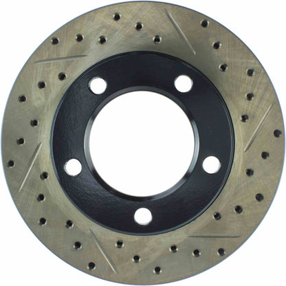 StopTech 80-93 Dodge Ramcharger Sport Slotted & Drilled Front Left Cryo Rotor 127.67005CL