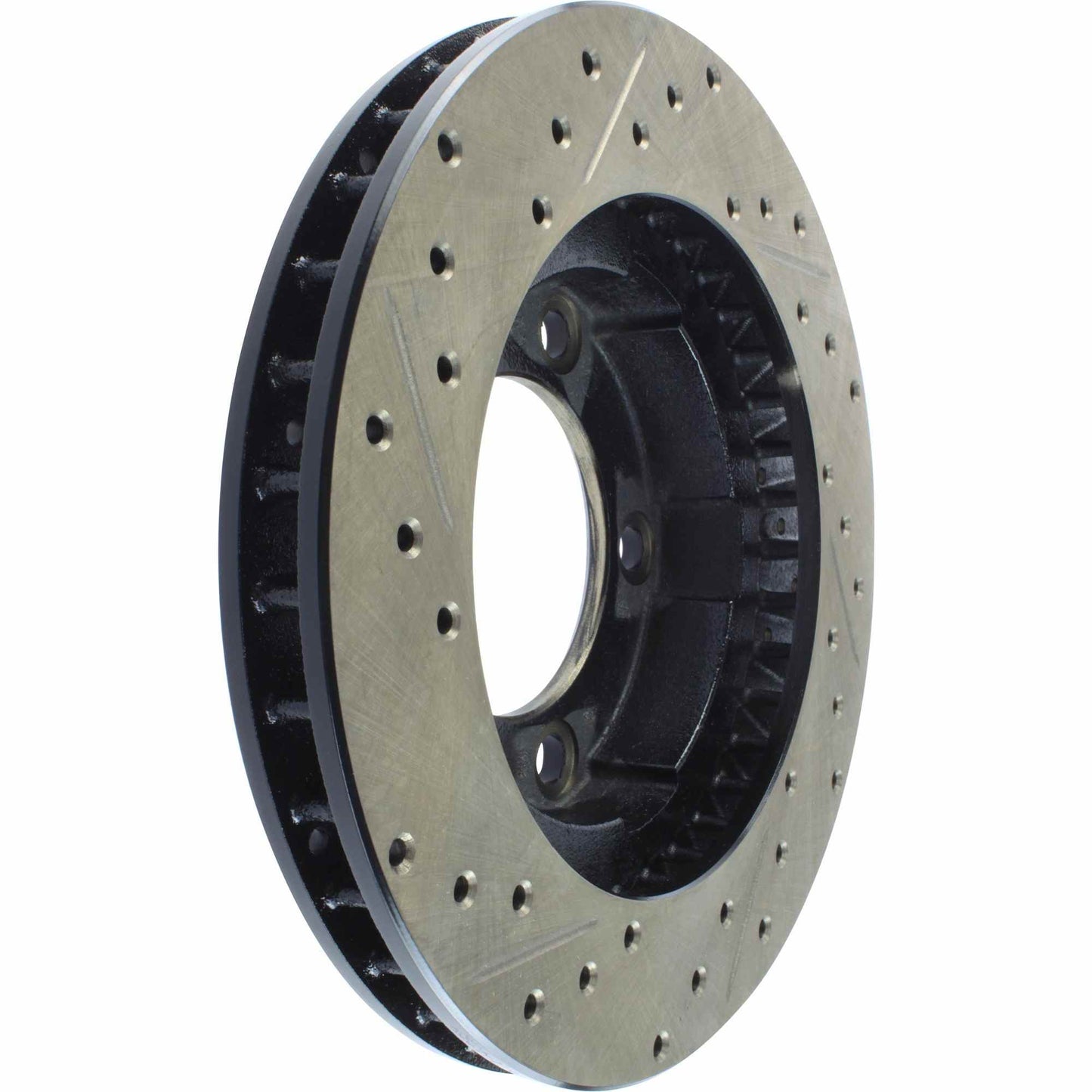StopTech 80-93 Dodge Ramcharger Sport Slotted & Drilled Front Left Cryo Rotor 127.67005CL