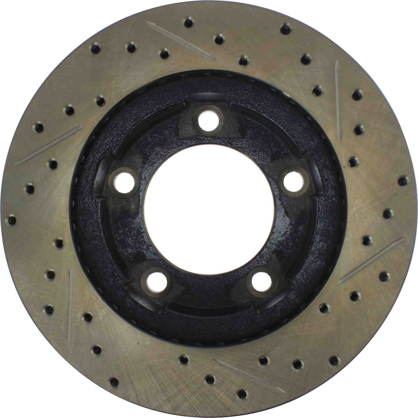 StopTech 80-93 Dodge Ramcharger Sport Slotted & Drilled Front Right Cryo Rotor 127.67005CR