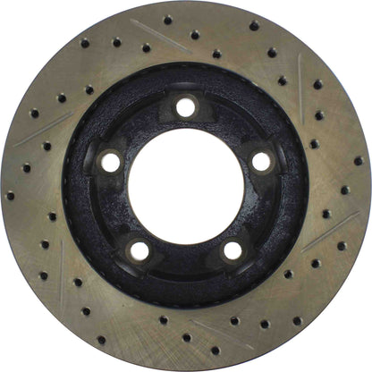 StopTech 80-93 Dodge Ramcharger Sport Slotted & Drilled Front Right Cryo Rotor 127.67005CR