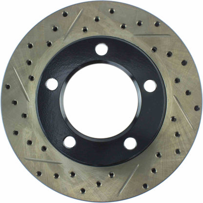 StopTech 80-93 Dodge Ramcharger Sport Slotted & Drilled Front Right Cryo Rotor 127.67005CR