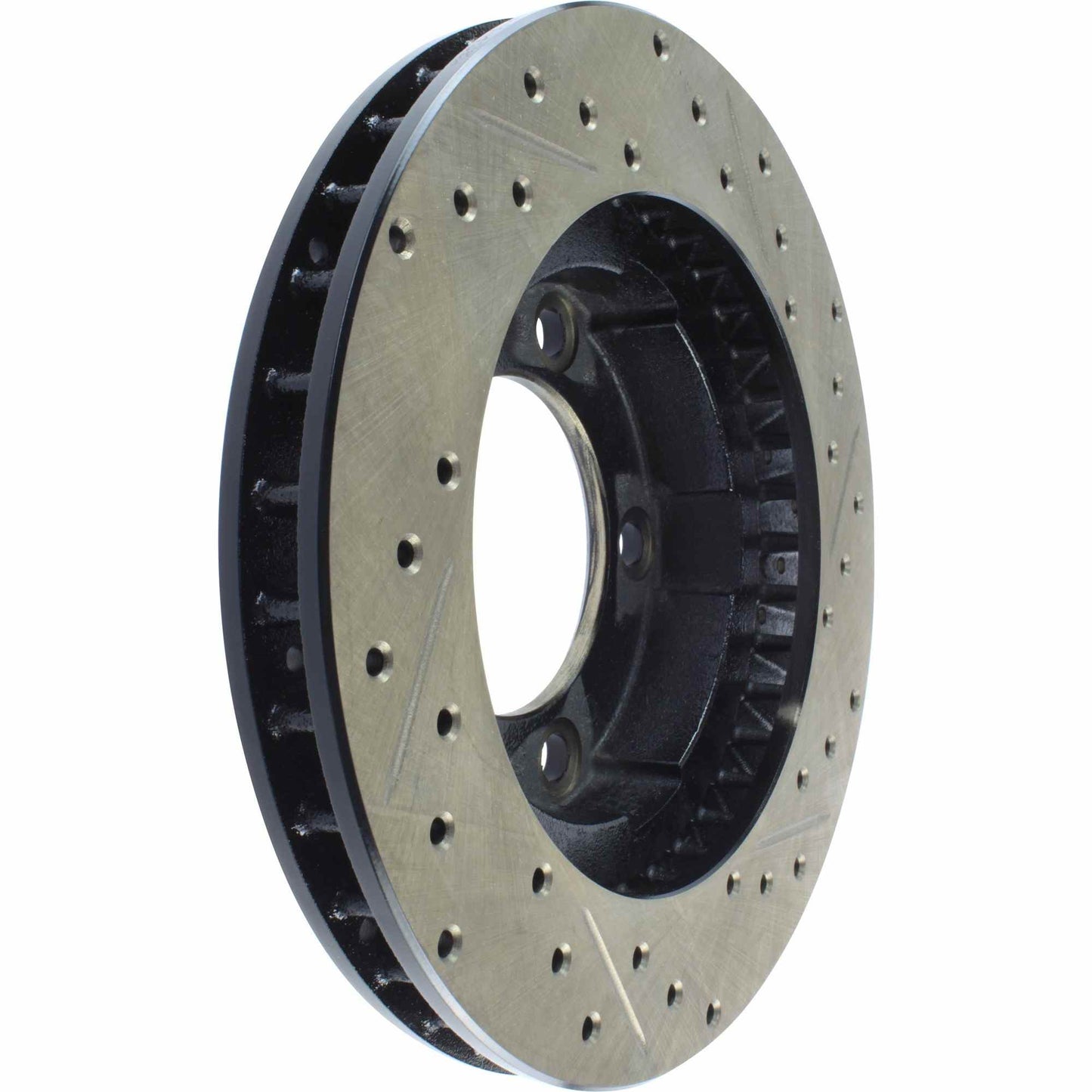 StopTech 80-93 Dodge Ramcharger Sport Slotted & Drilled Front Right Cryo Rotor 127.67005CR