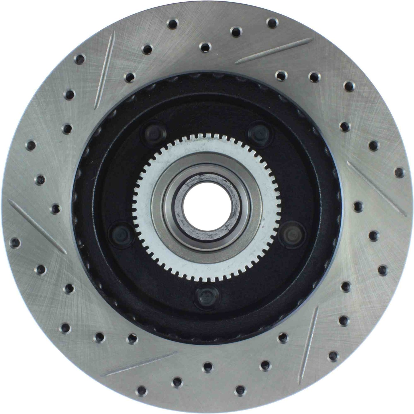 StopTech Sport Drilled/Slotted Brake Rotor; Front Left