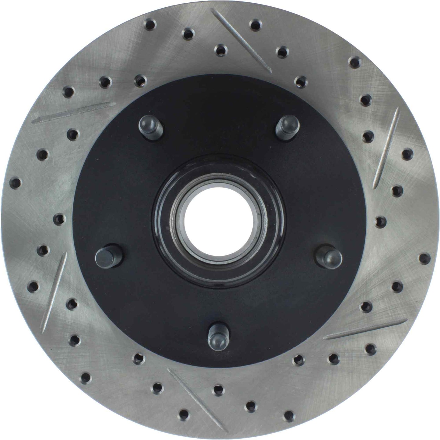 StopTech Sport Drilled/Slotted Brake Rotor; Front Left