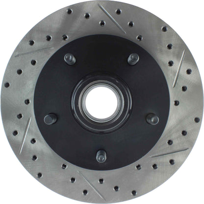 StopTech Sport Drilled/Slotted Brake Rotor; Front Left