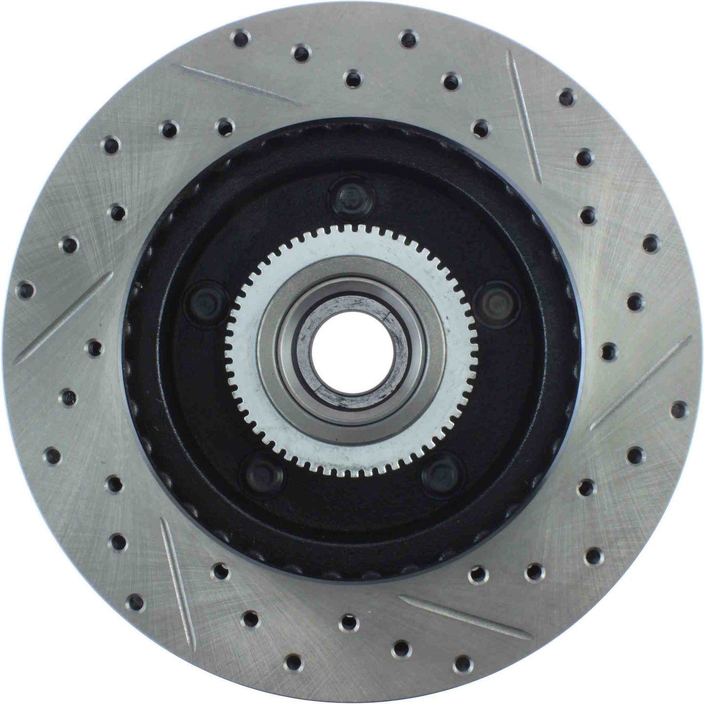 StopTech Sport Drilled/Slotted Brake Rotor; Front Right
