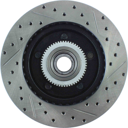 StopTech Sport Drilled/Slotted Brake Rotor; Front Right