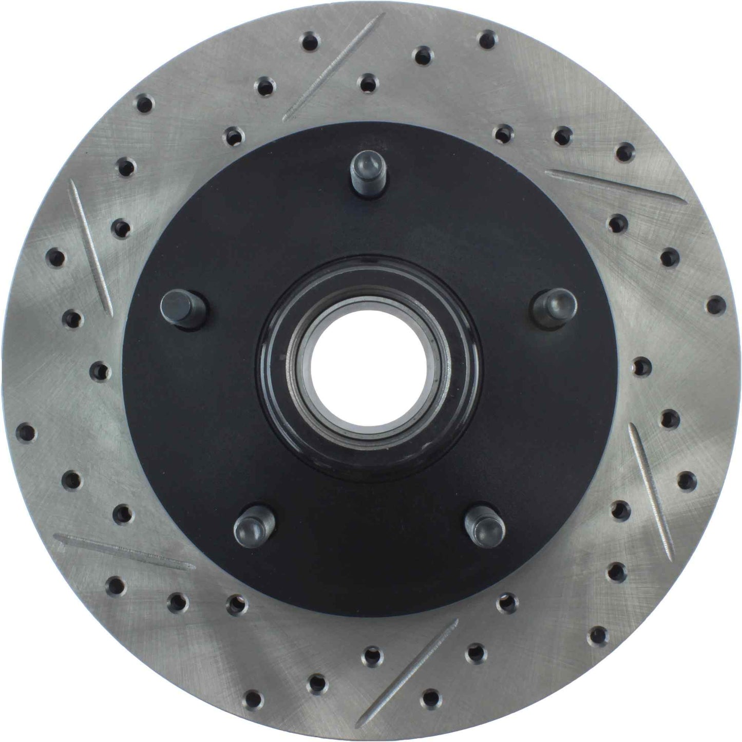 StopTech Sport Drilled/Slotted Brake Rotor; Front Right