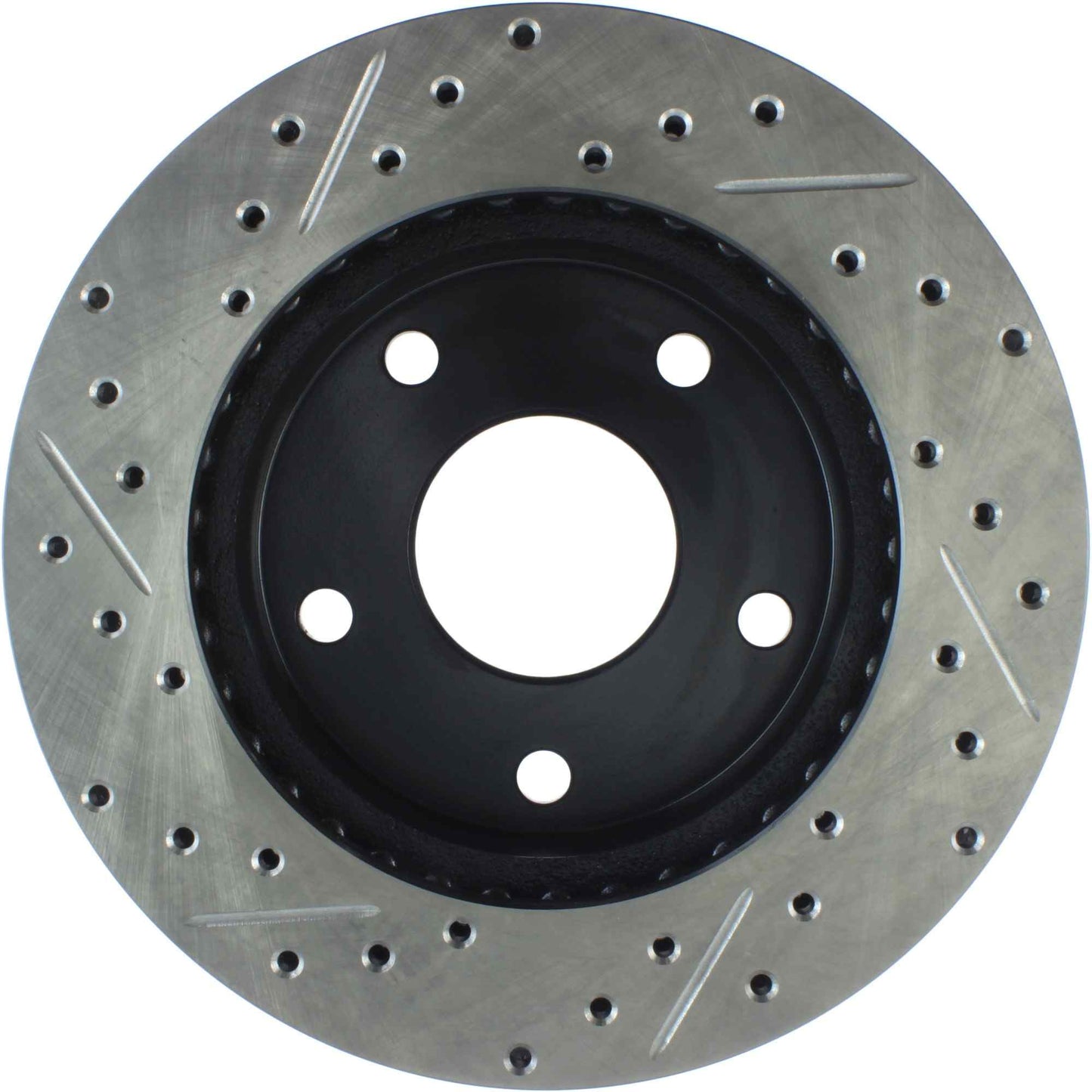 StopTech Sport Drilled/Slotted Brake Rotor; Front Left