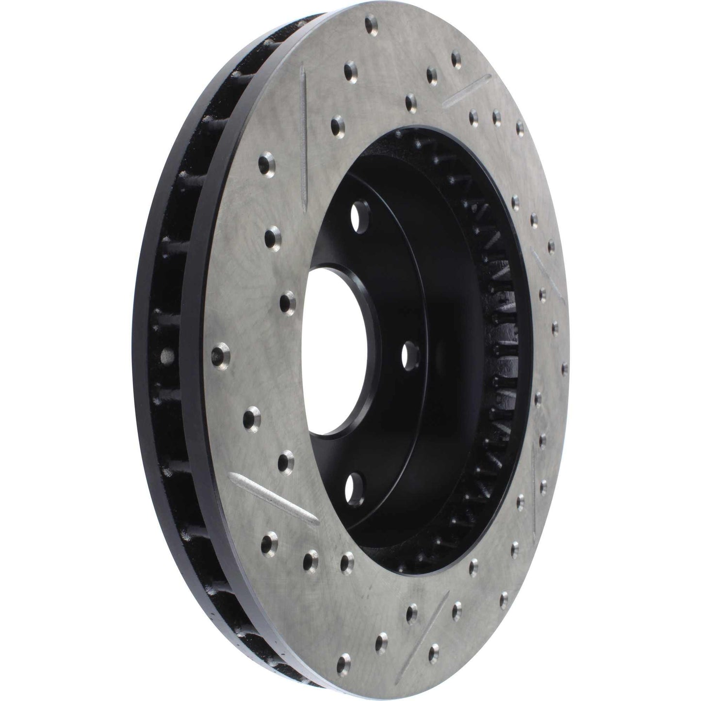 StopTech Sport Drilled/Slotted Brake Rotor; Front Left