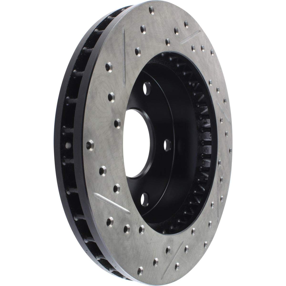 StopTech Sport Drilled/Slotted Brake Rotor; Front Left