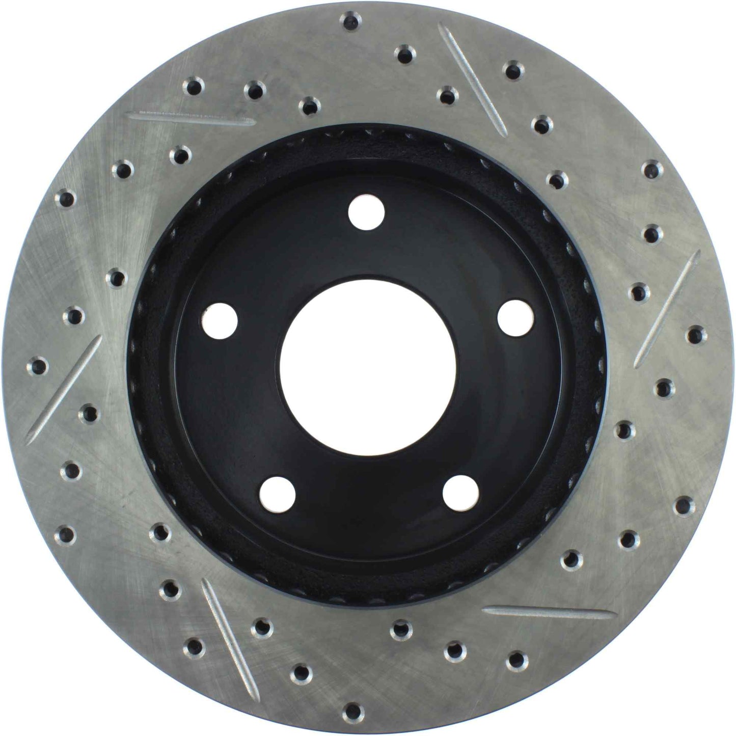 StopTech Sport Drilled/Slotted Brake Rotor; Front Right