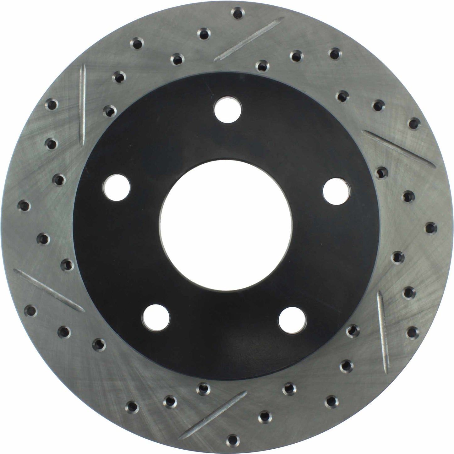 StopTech Sport Drilled/Slotted Brake Rotor; Front Right