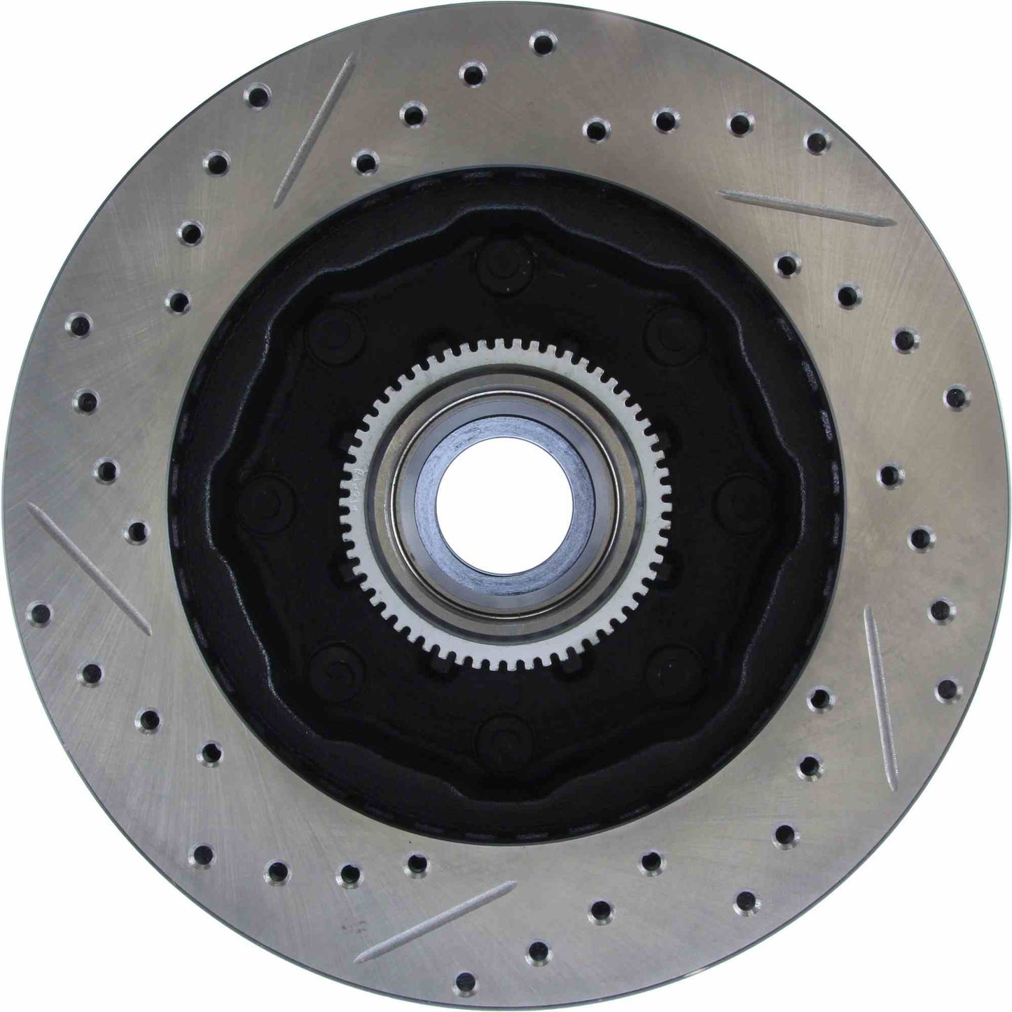 StopTech Sport Drilled/Slotted Brake Rotor; Front Left