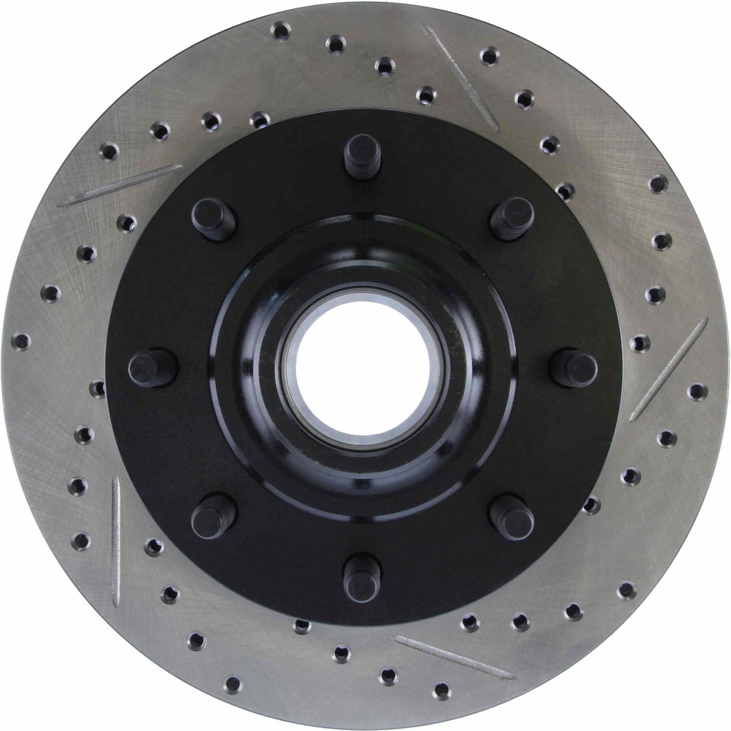 StopTech Sport Drilled/Slotted Brake Rotor; Front Left
