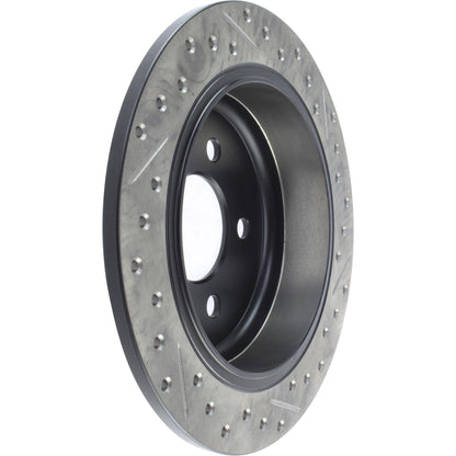 StopTech Sport Cryo Drilled/Slotted Brake Rotor; Rear Right