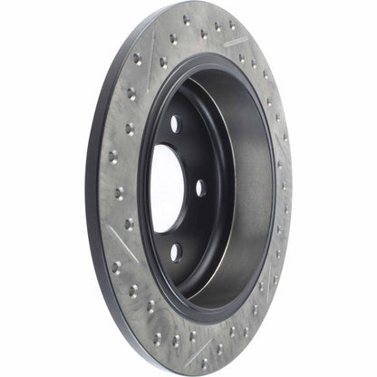 StopTech Sport Drilled/Slotted Brake Rotor; Rear Left