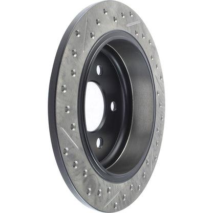 StopTech Sport Drilled/Slotted Brake Rotor; Rear Left