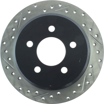 StopTech Sport Drilled/Slotted Brake Rotor; Rear Right