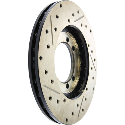 StopTech Sport Drilled/Slotted Brake Rotor;Front And Rear Left