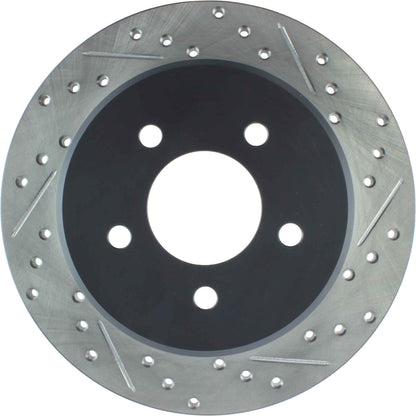 StopTech Sport Drilled/Slotted Brake Rotor; Rear Left