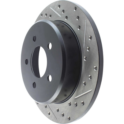 StopTech Sport Drilled/Slotted Brake Rotor; Rear Left