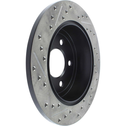 StopTech Sport Drilled/Slotted Brake Rotor; Rear Left