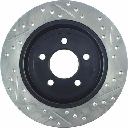 StopTech Sport Drilled/Slotted Brake Rotor; Rear Right