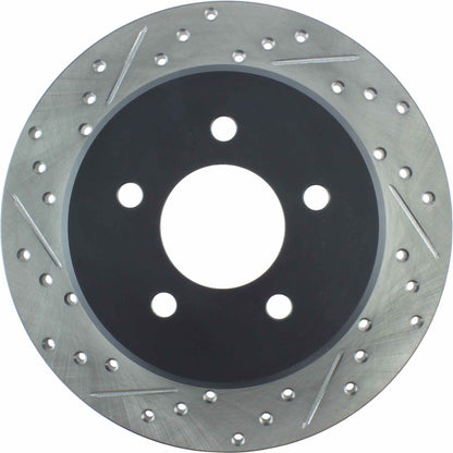 StopTech Sport Drilled/Slotted Brake Rotor; Rear Right