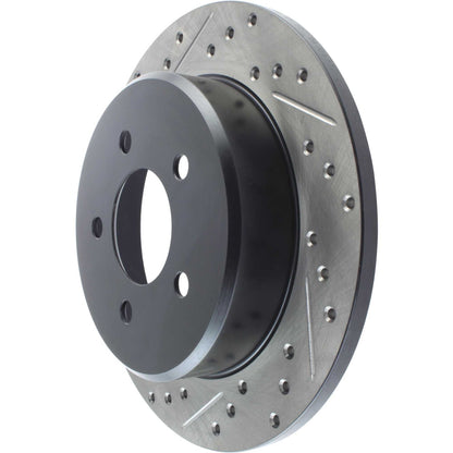 StopTech Sport Drilled/Slotted Brake Rotor; Rear Right