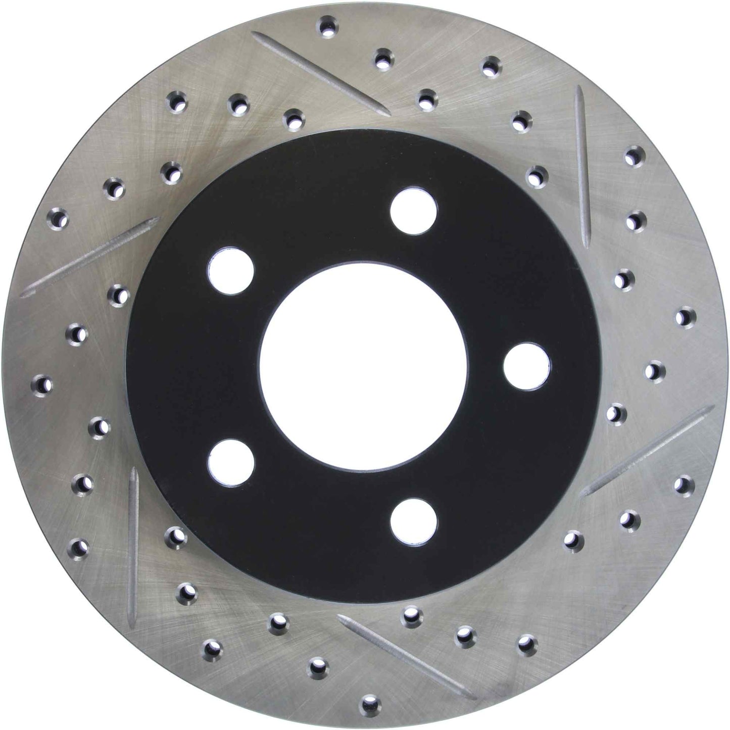 StopTech Sport Drilled/Slotted Brake Rotor; Front Left