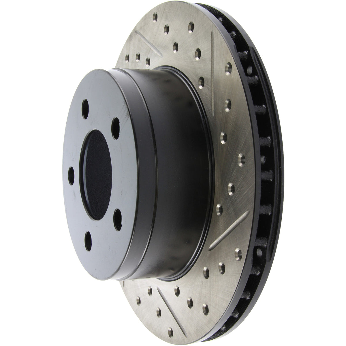 StopTech Sport Drilled/Slotted Brake Rotor; Front Left