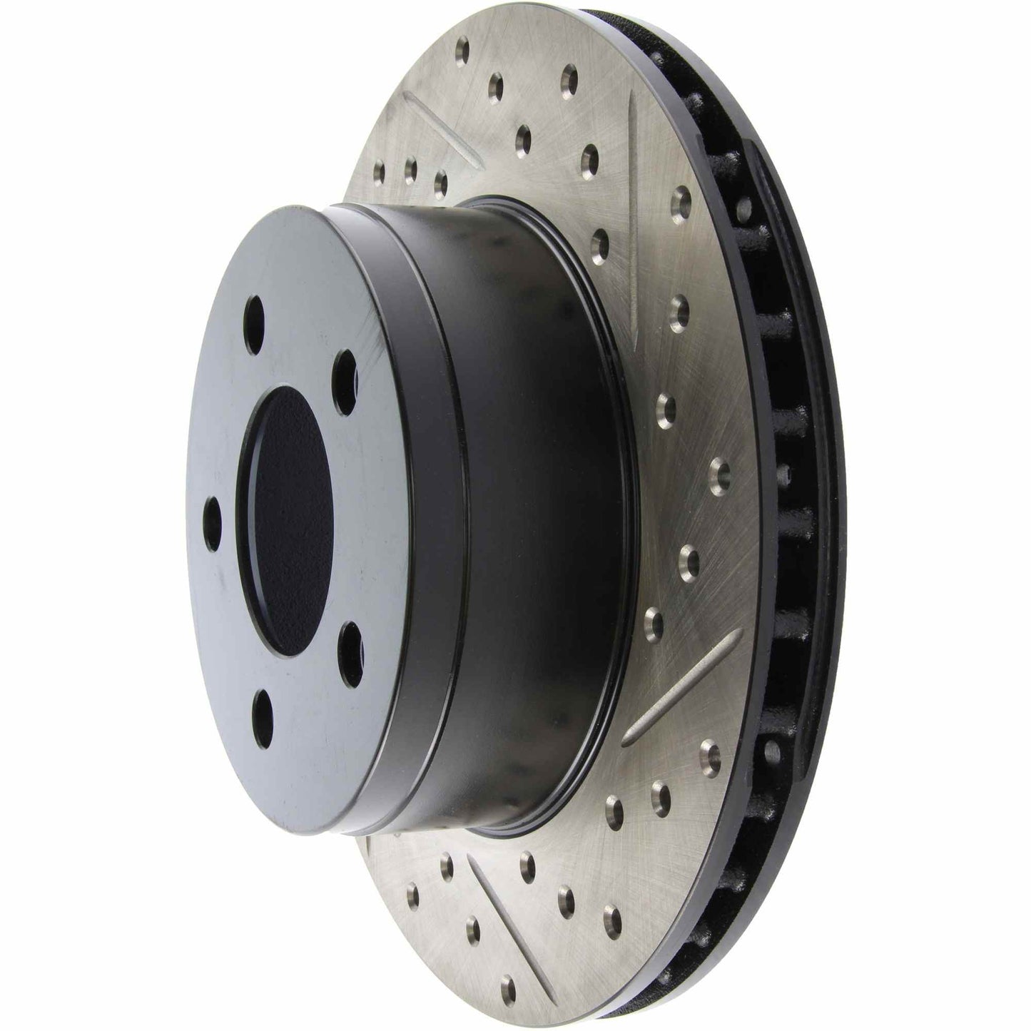 StopTech Sport Drilled/Slotted Brake Rotor; Front Left