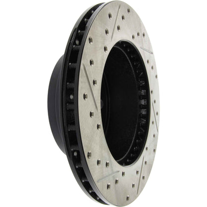 StopTech Sport Drilled/Slotted Brake Rotor; Front Left