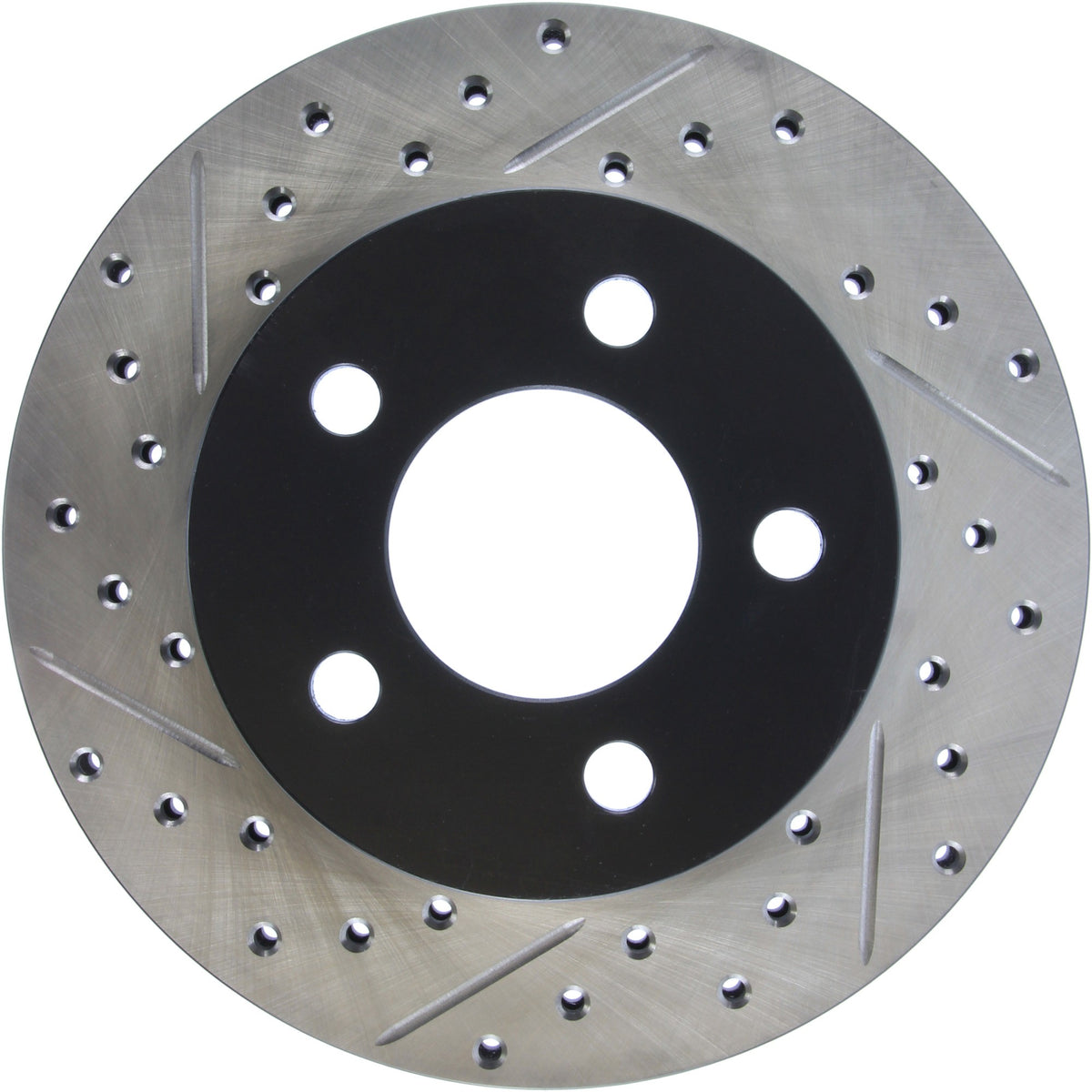 StopTech Sport Drilled/Slotted Brake Rotor; Front Right